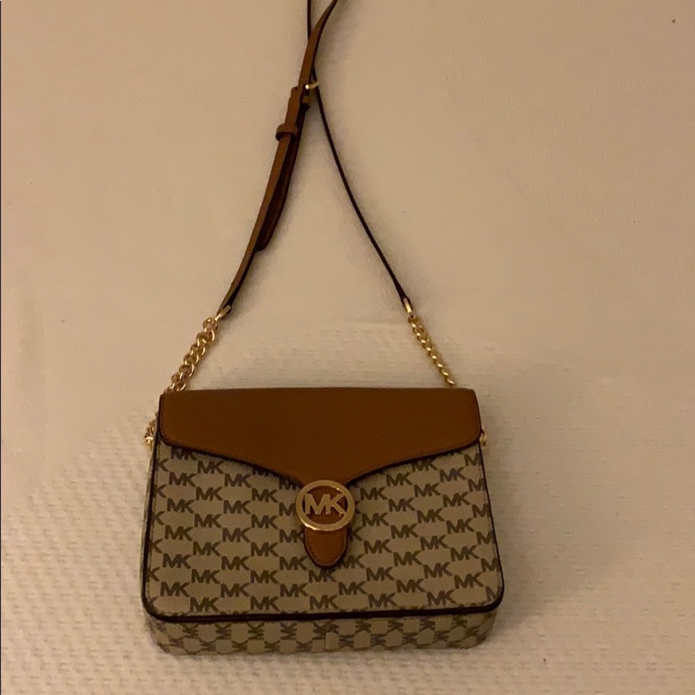 Michael Kors brown crossbody bag